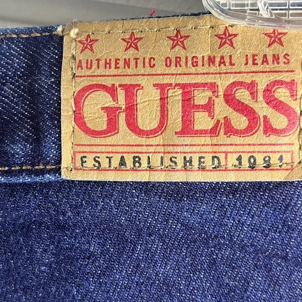 Guess straight leg jeans 100% cotton dark wash - Picture 4 of 10
